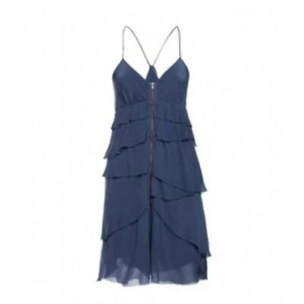 Aritzia Wilfred *BLACK* Tiered Ruffle Dress